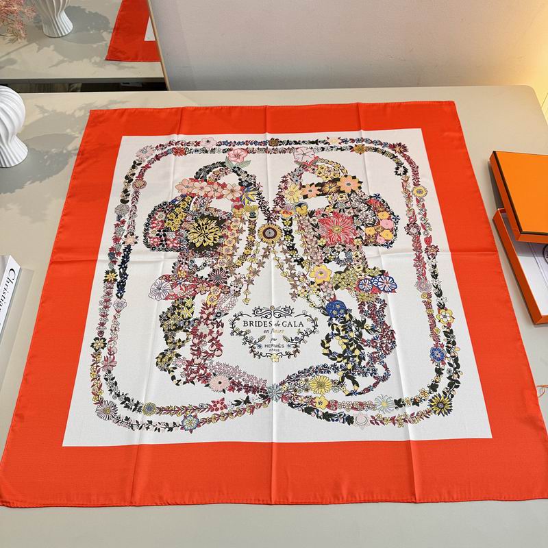 Hermes silk scarf hm (133)