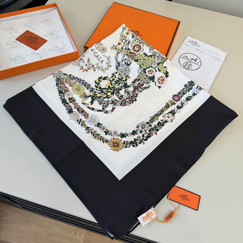 Hermes silk scarf hm (134)