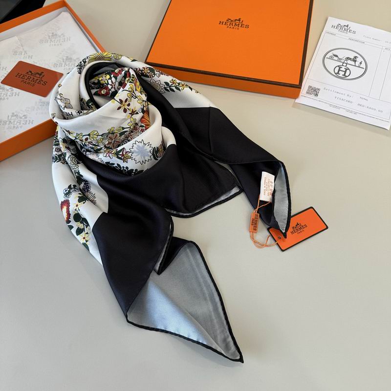 Hermes silk scarf hm (135)