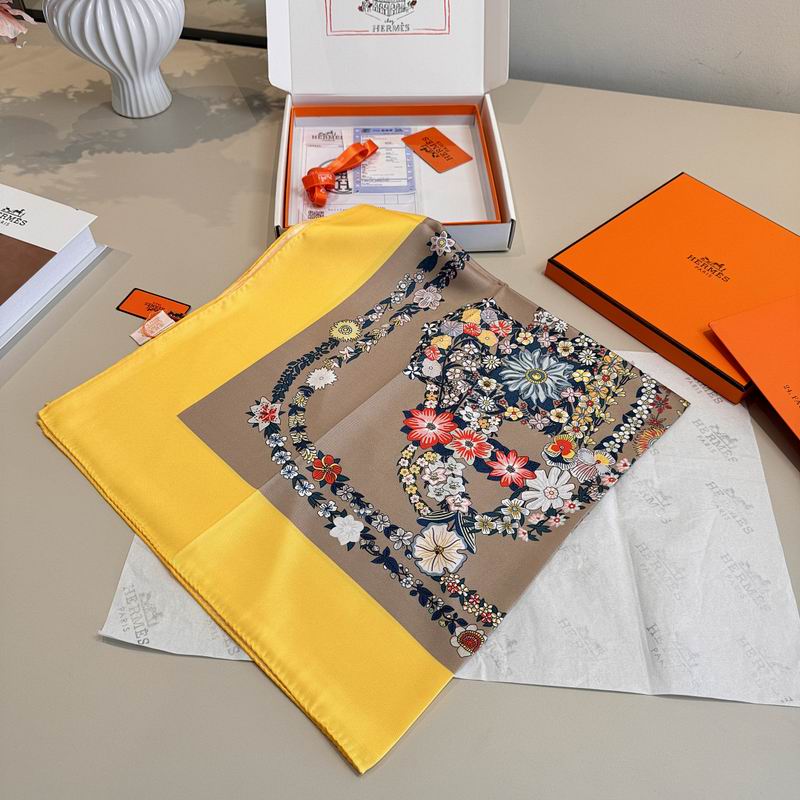 Hermes silk scarf hm (137)