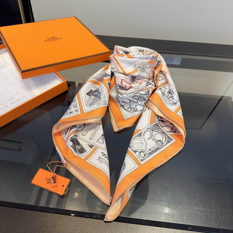 Hermes silk scarf hm (142)