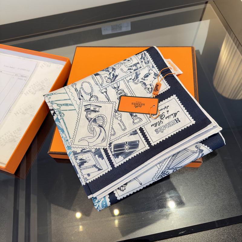Hermes silk scarf hm (144)