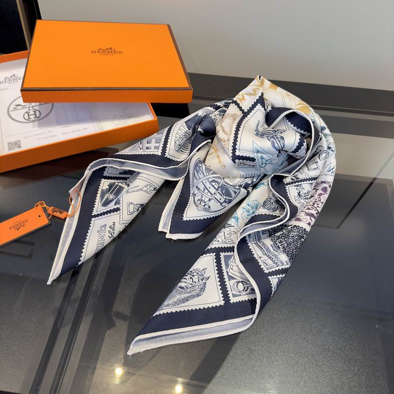 Hermes silk scarf hm (145)