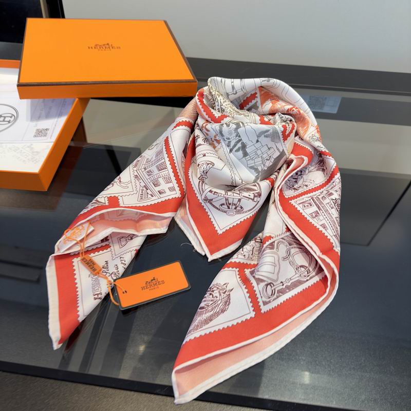 Hermes silk scarf hm (148)