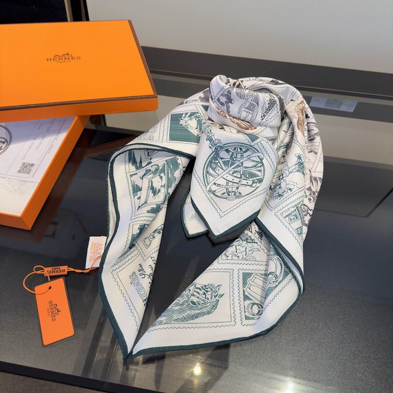 Hermes silk scarf hm (151)