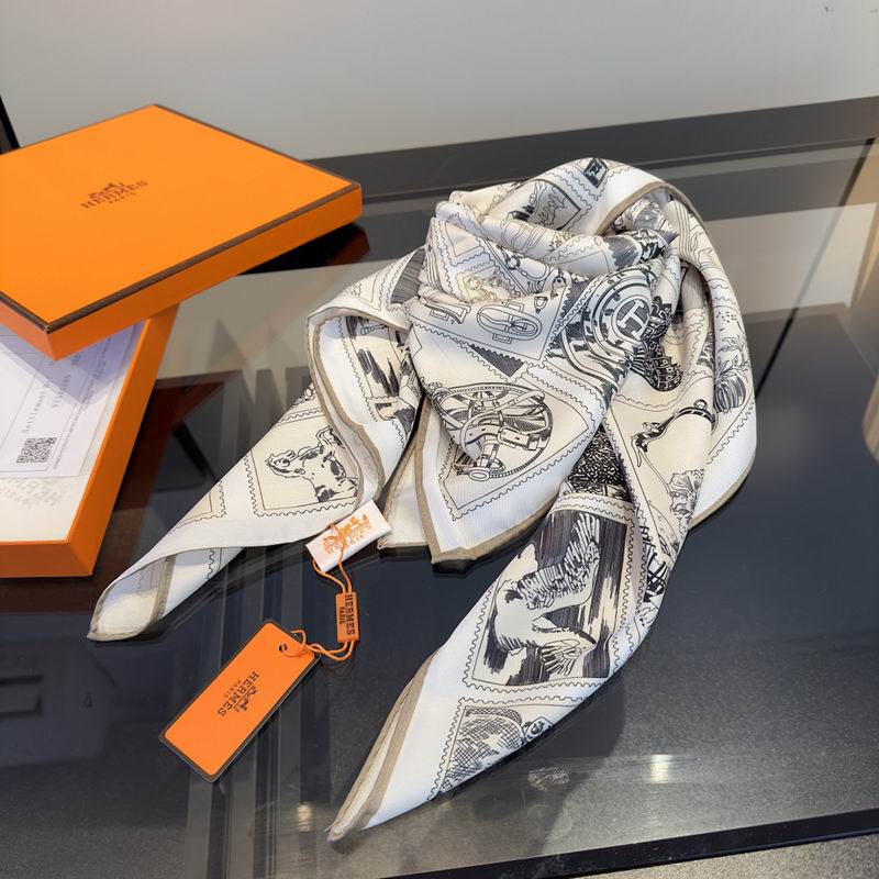 Hermes silk scarf hm (157)