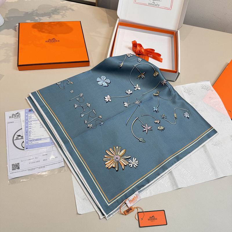 Hermes silk scarf hm (163)