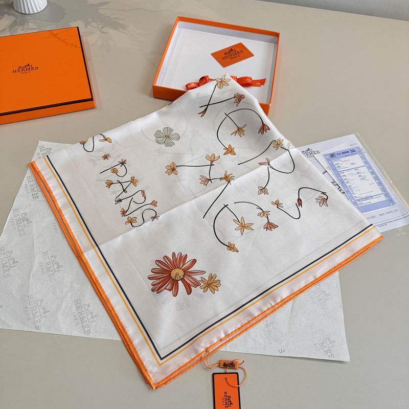 Hermes silk scarf hm (166)