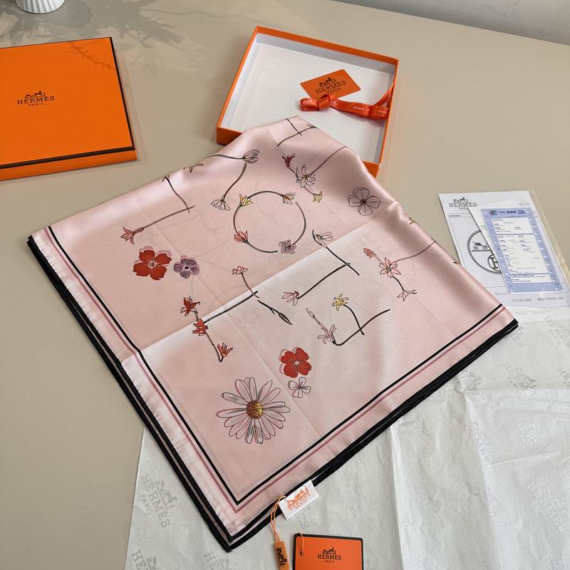 Hermes silk scarf hm (169)