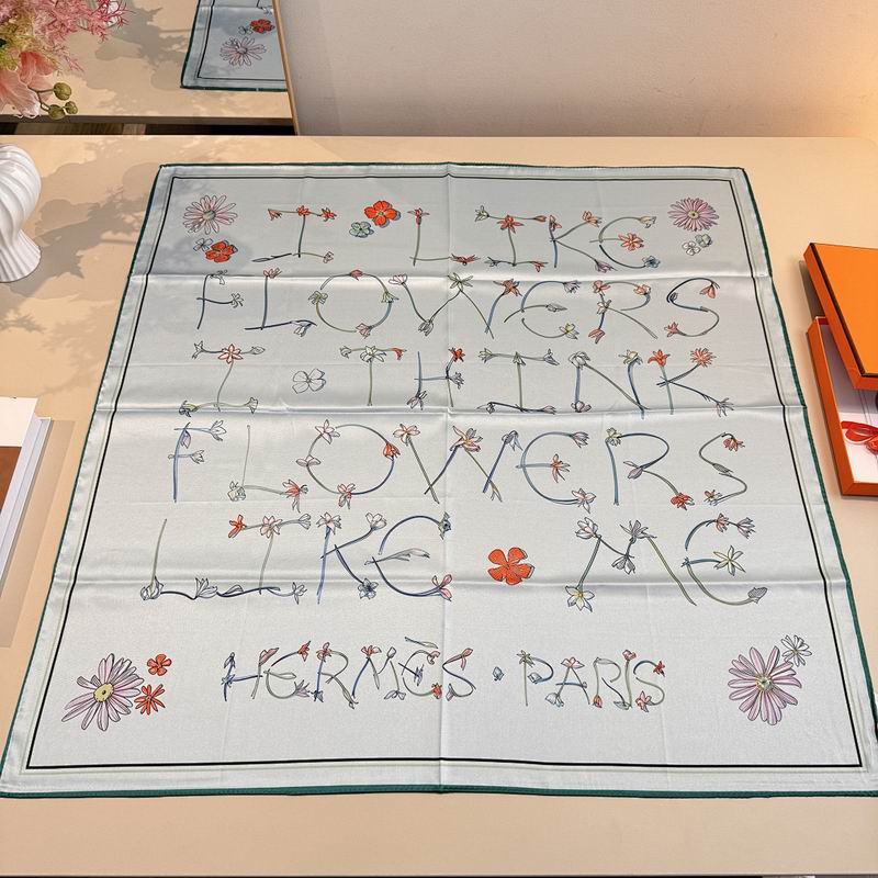 Hermes silk scarf hm (174)