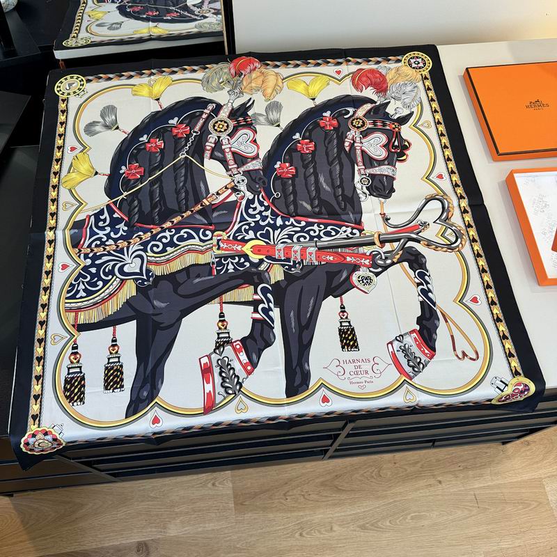 Hermes silk scarf hm (181)