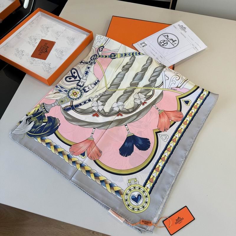 Hermes silk scarf hm (182)