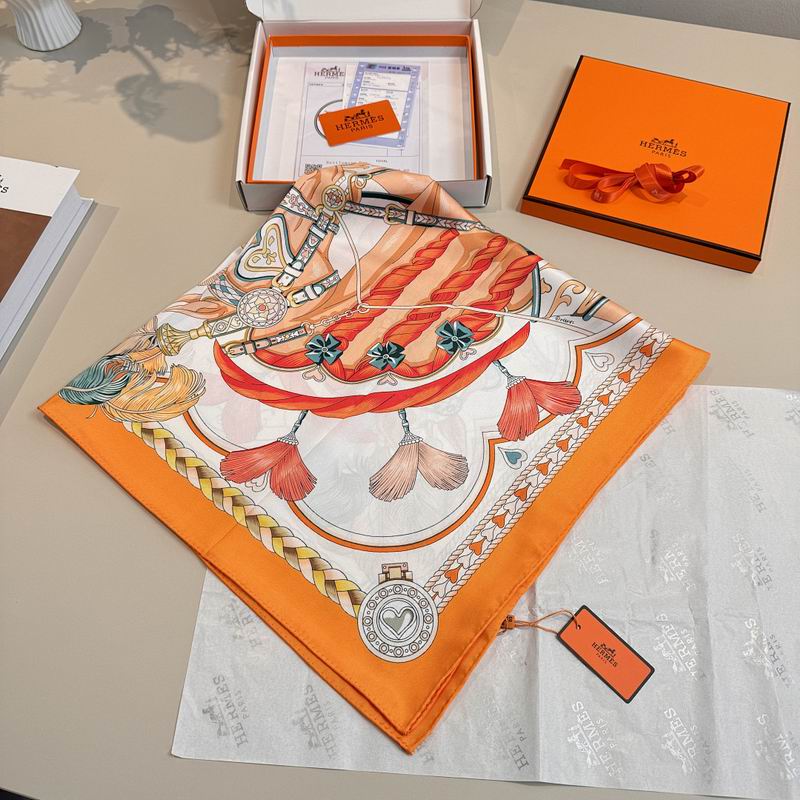 Hermes silk scarf hm (188)