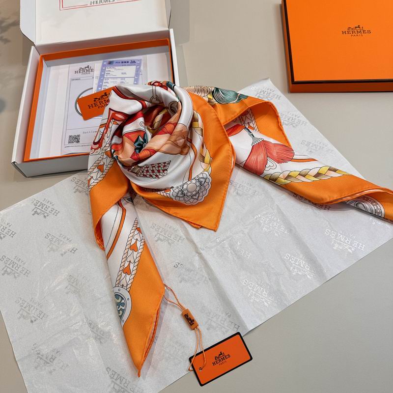 Hermes silk scarf hm (189)