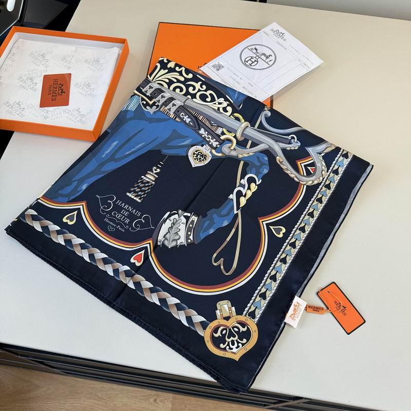 Hermes silk scarf hm (191)