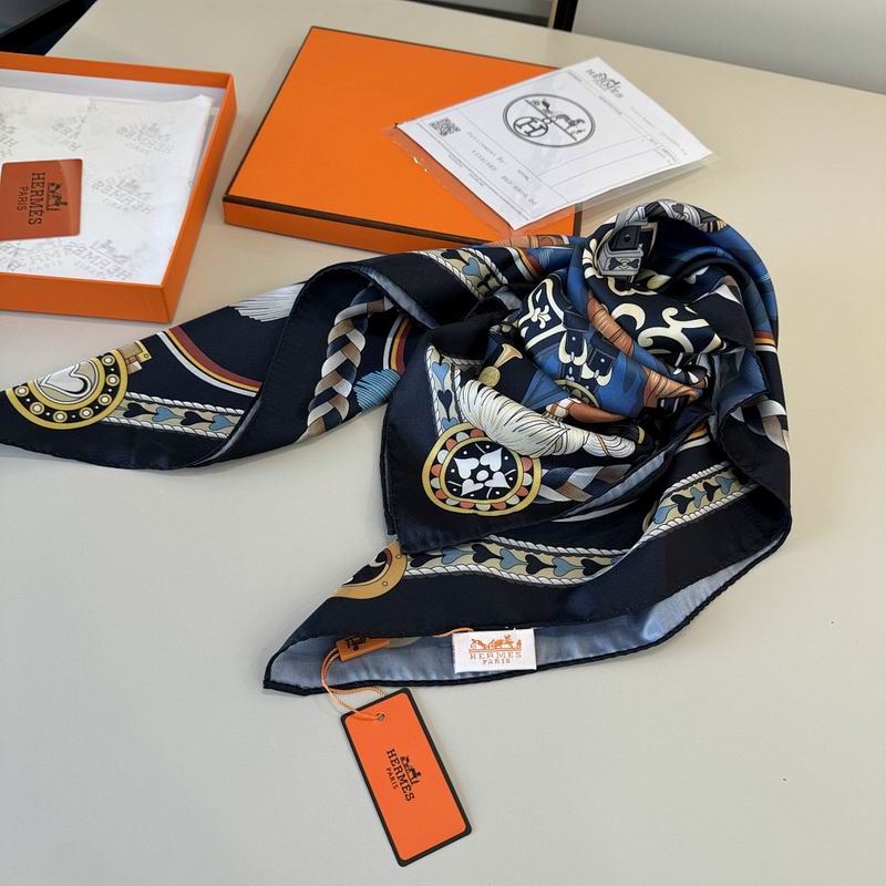 Hermes silk scarf hm (192)