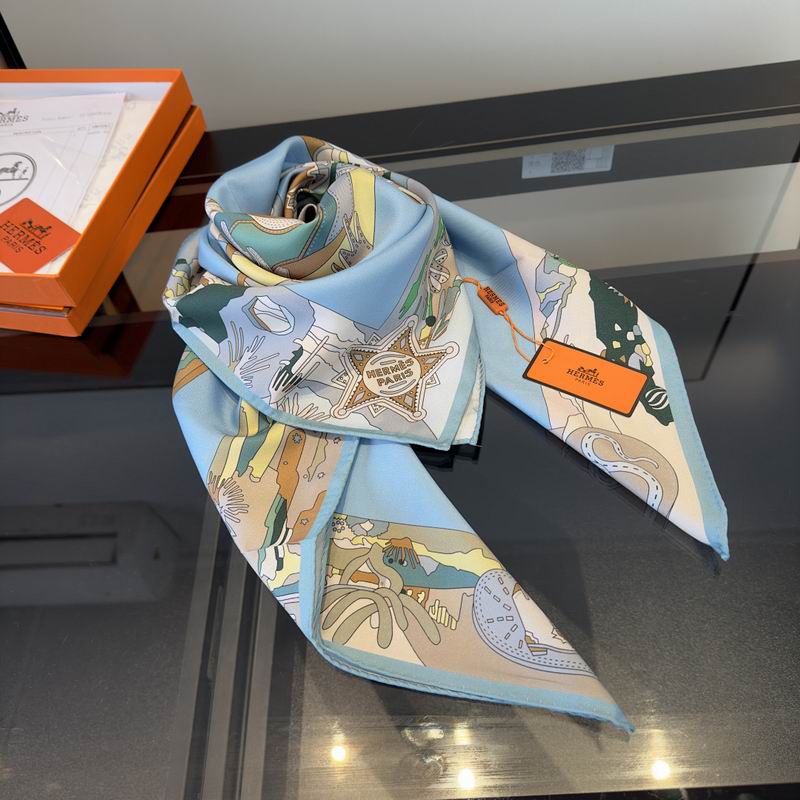 Hermes silk scarf hm (202)