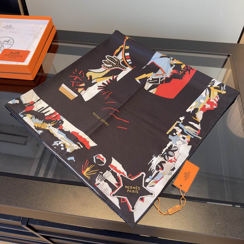 Hermes silk scarf hm (204)