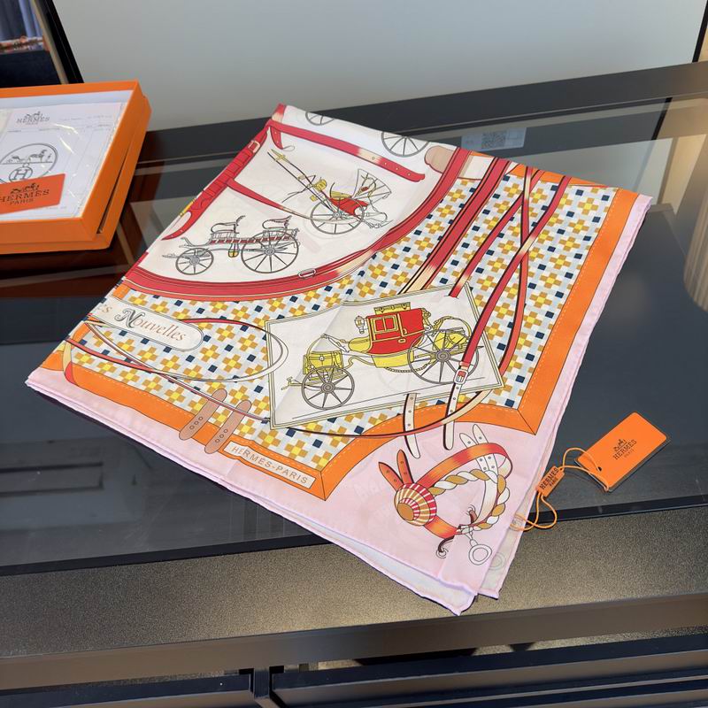 Hermes silk scarf hm (213)