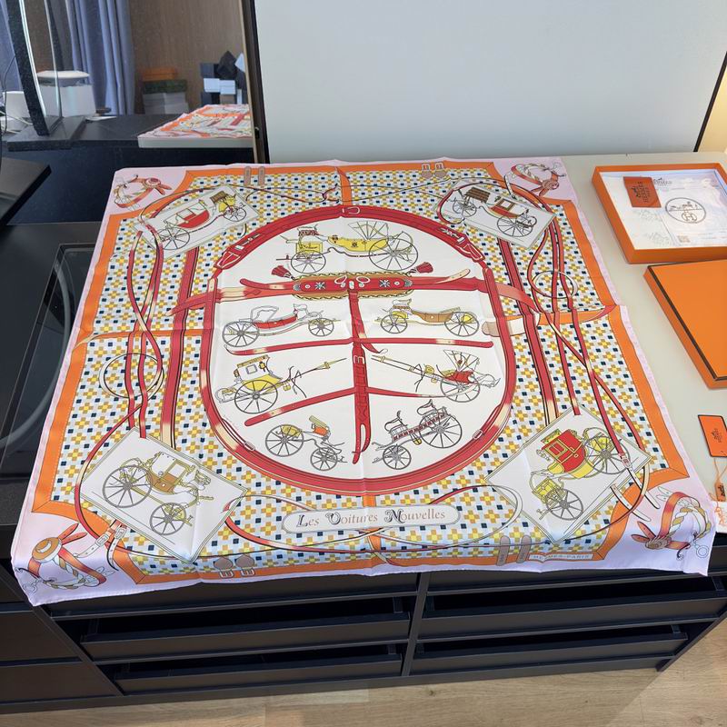 Hermes silk scarf hm (215)