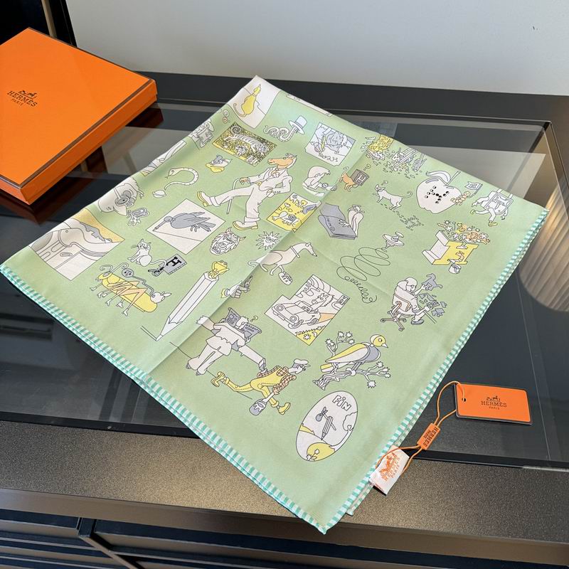 Hermes silk scarf hm (217)