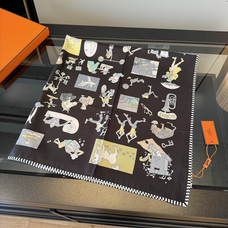Hermes silk scarf hm (220)