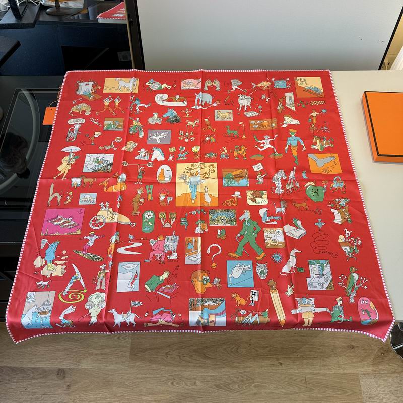 Hermes silk scarf hm (231)