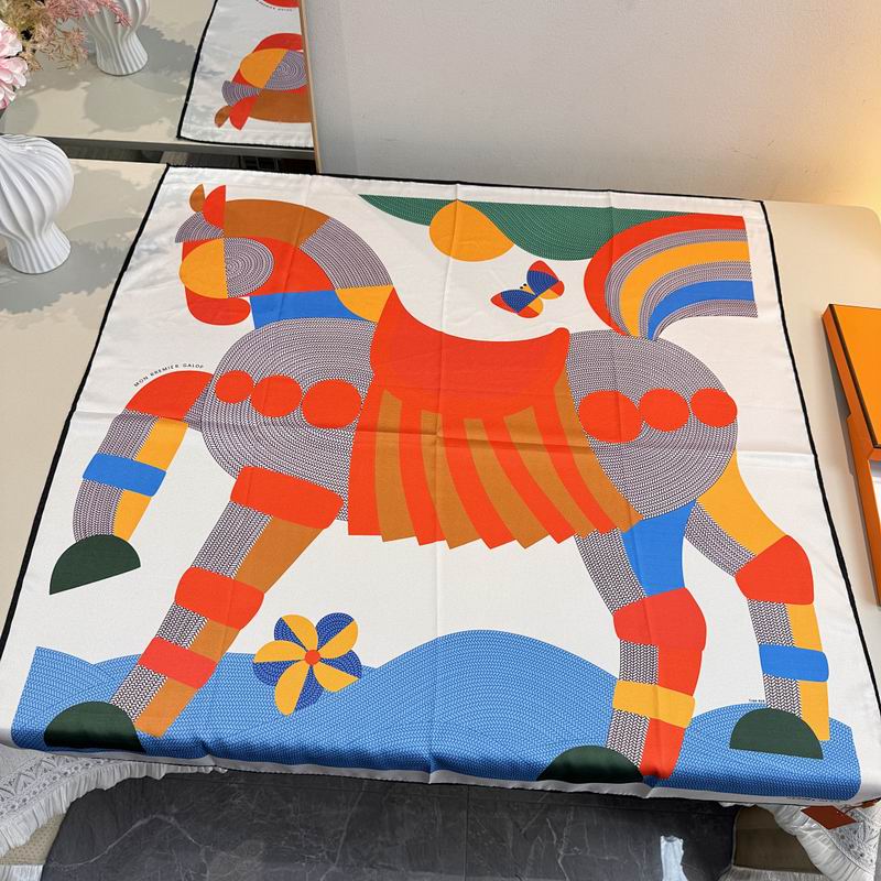 Hermes silk scarf hm (235)