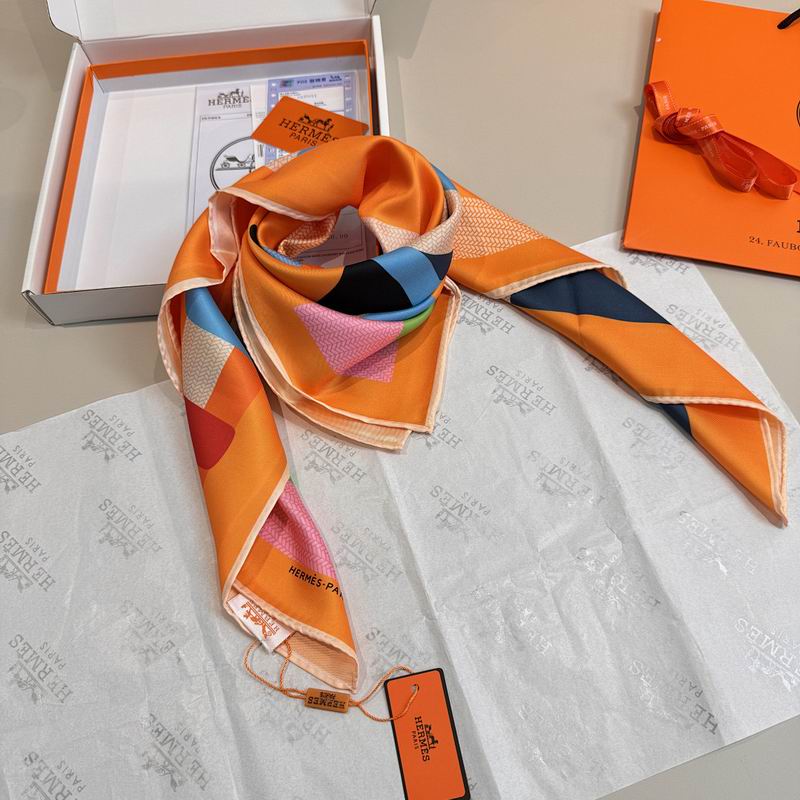 Hermes silk scarf hm (237)