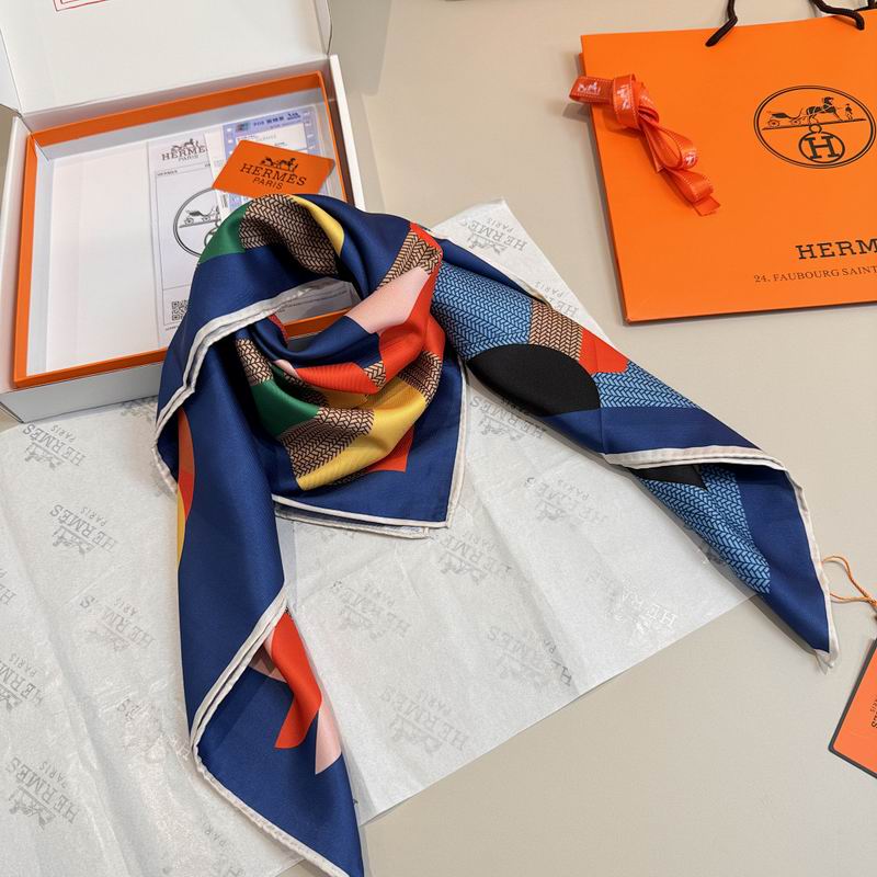 Hermes silk scarf hm (240)
