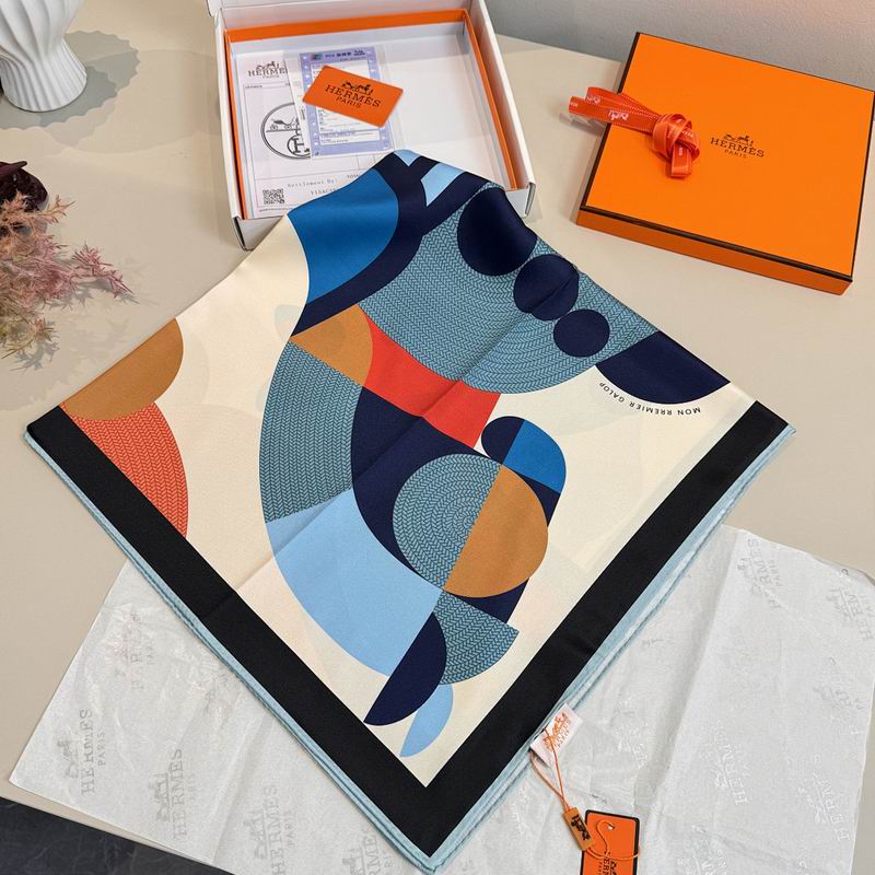 Hermes silk scarf hm (242)