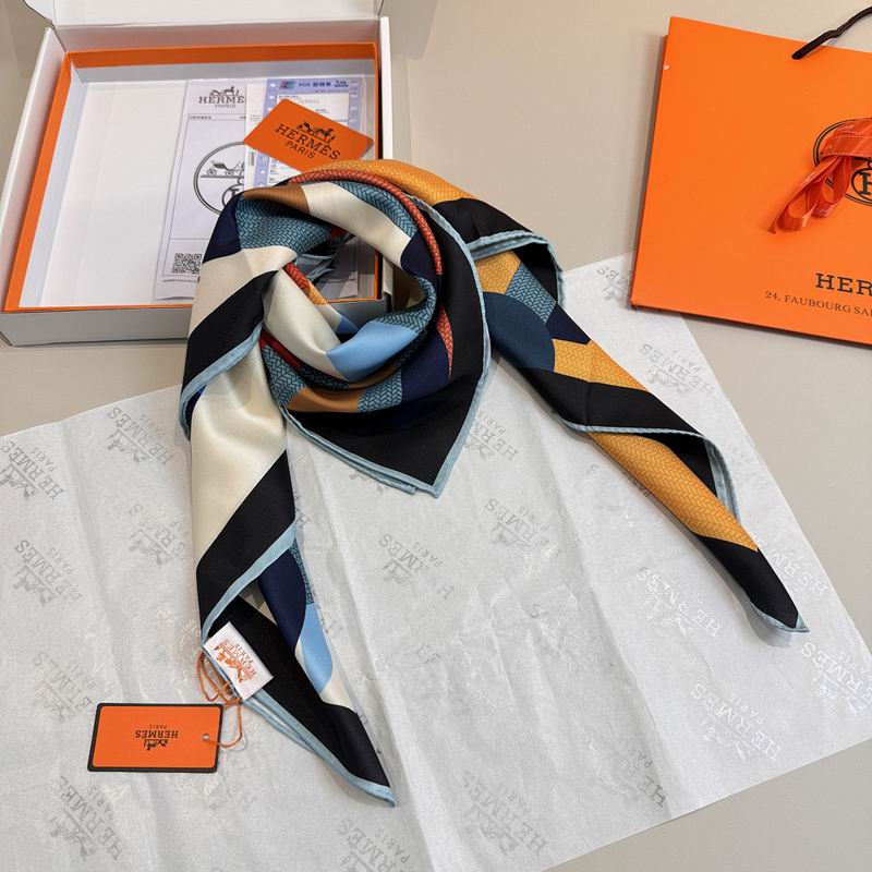 Hermes silk scarf hm (243)