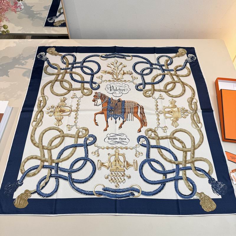Hermes silk scarf hm (248)