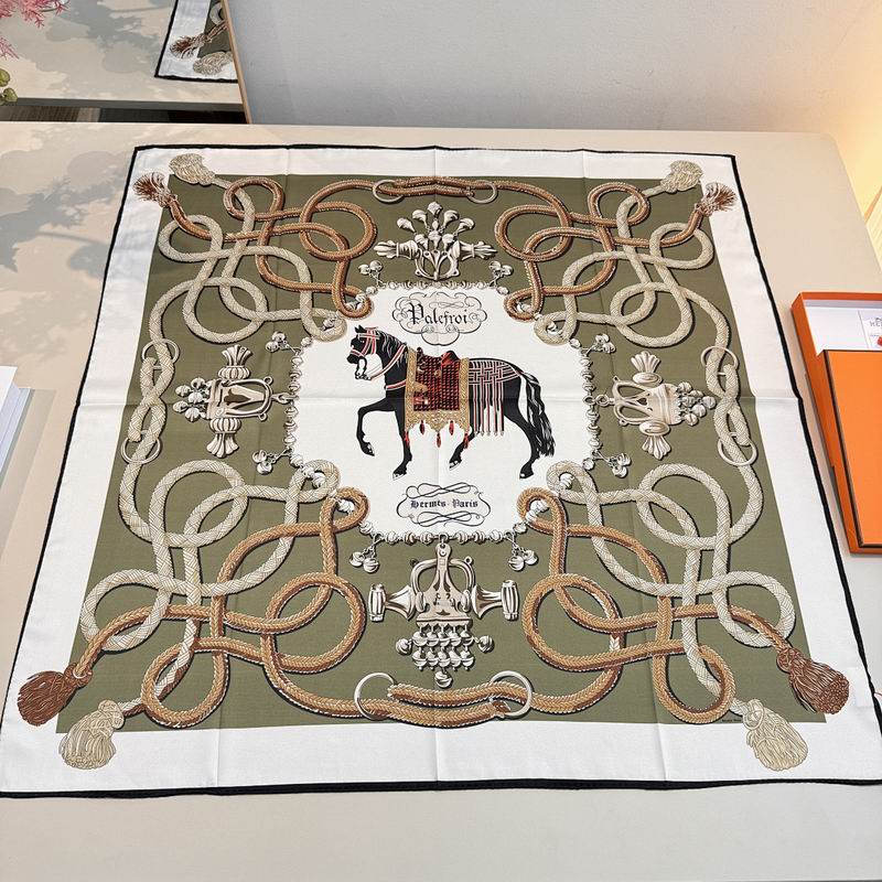 Hermes silk scarf hm (250)