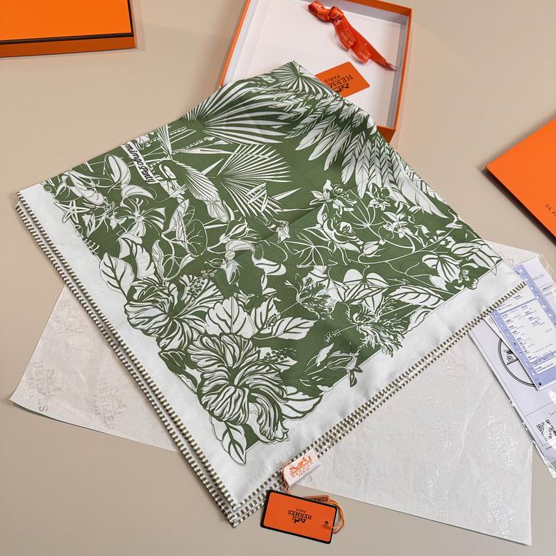 Hermes silk scarf hm (274)