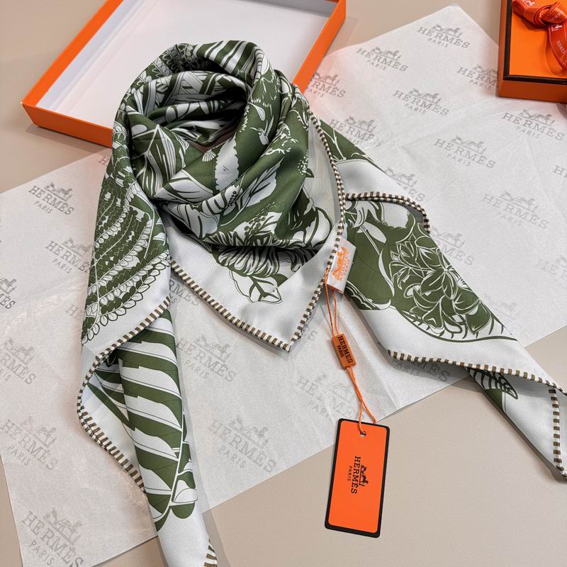 Hermes silk scarf hm (275)