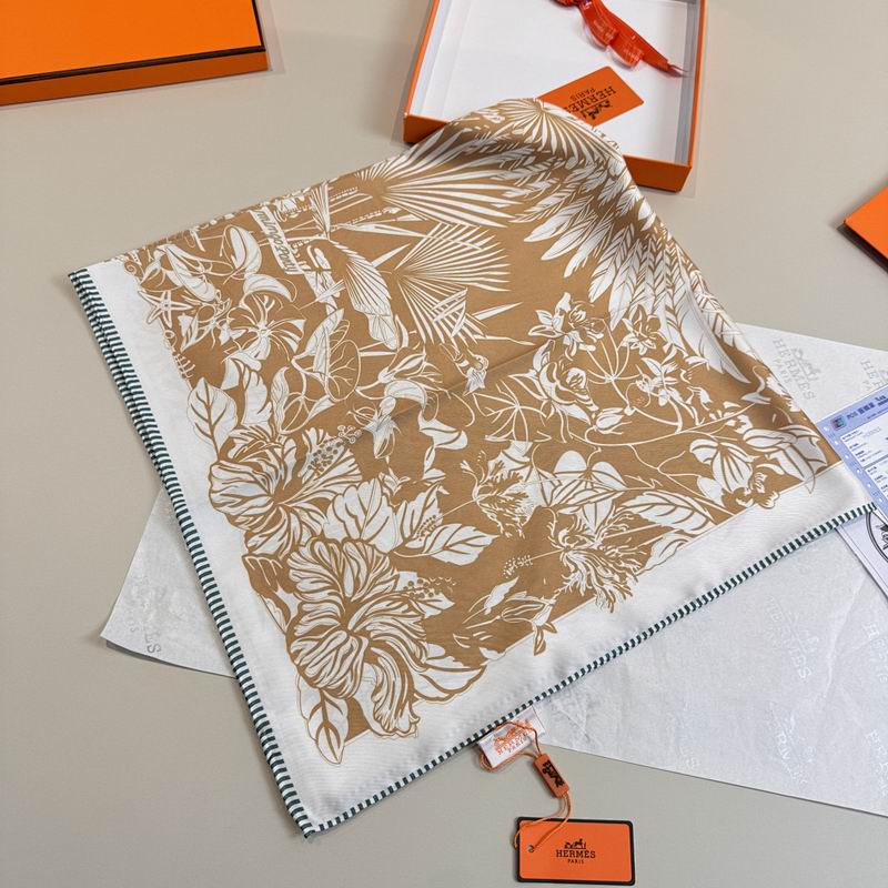 Hermes silk scarf hm (277)