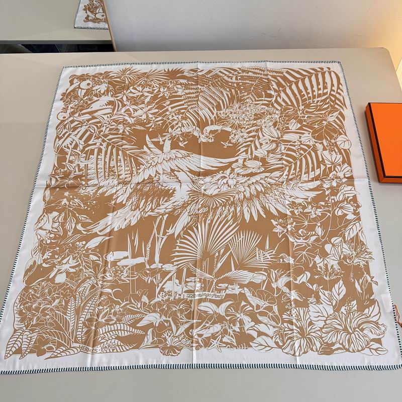 Hermes silk scarf hm (279)