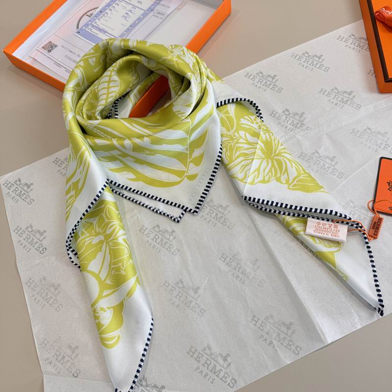 Hermes silk scarf hm (281)