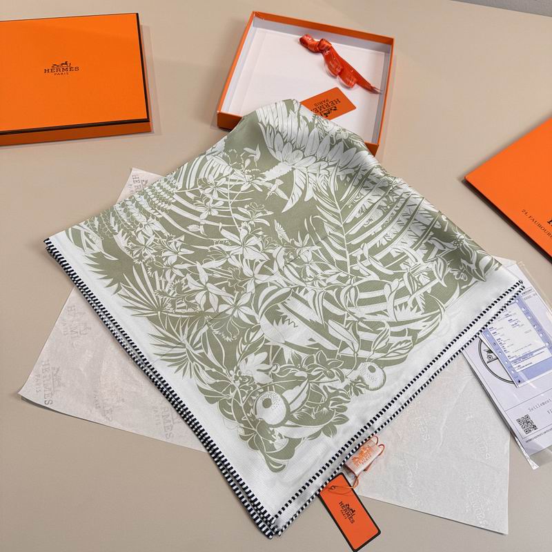 Hermes silk scarf hm (283)