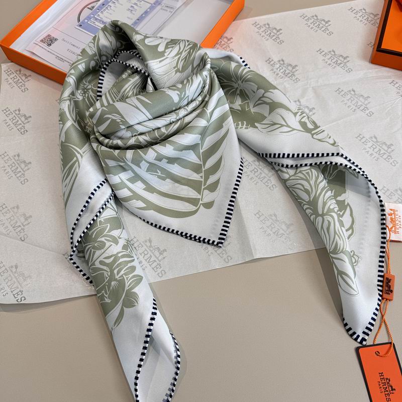 Hermes silk scarf hm (284)