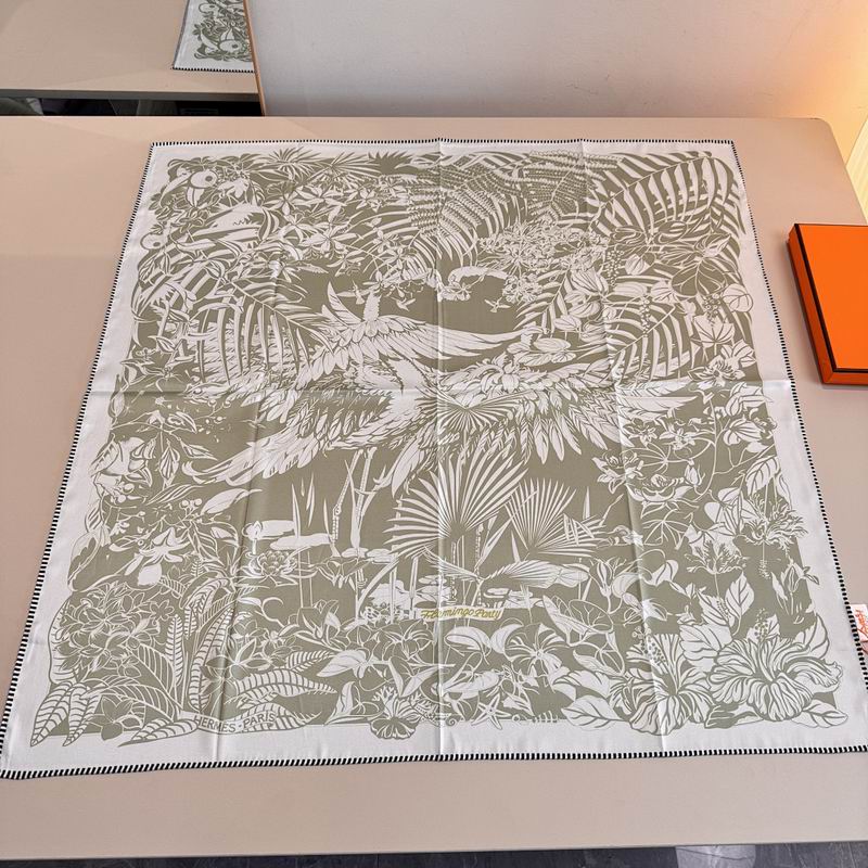 Hermes silk scarf hm (285)