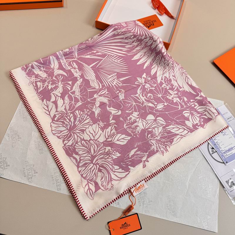 Hermes silk scarf hm (286)