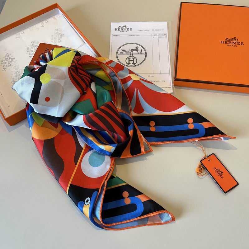 Hermes silk scarf hm (29)