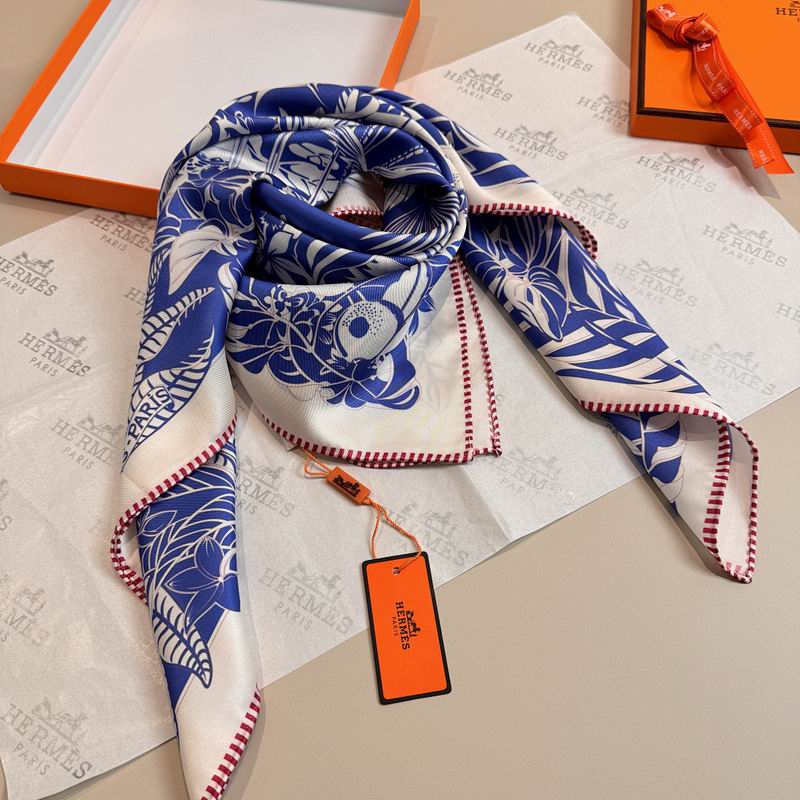Hermes silk scarf hm (290)