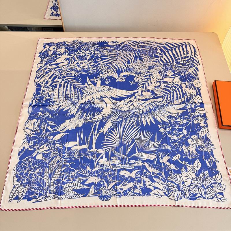Hermes silk scarf hm (291)