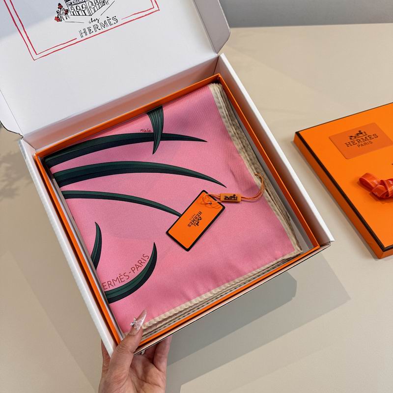 Hermes silk scarf hm (306)
