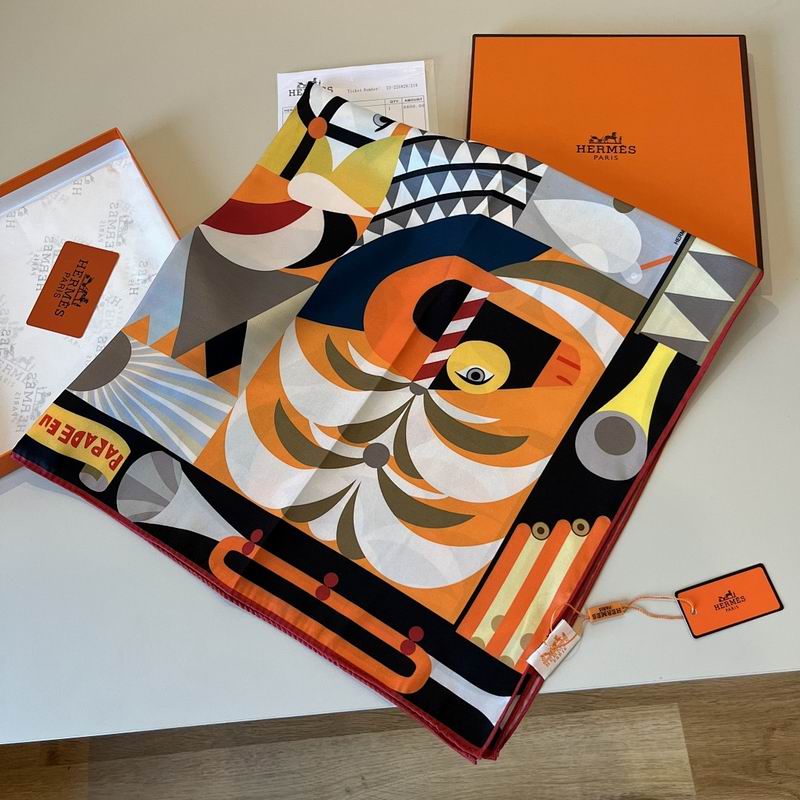 Hermes silk scarf hm (31)