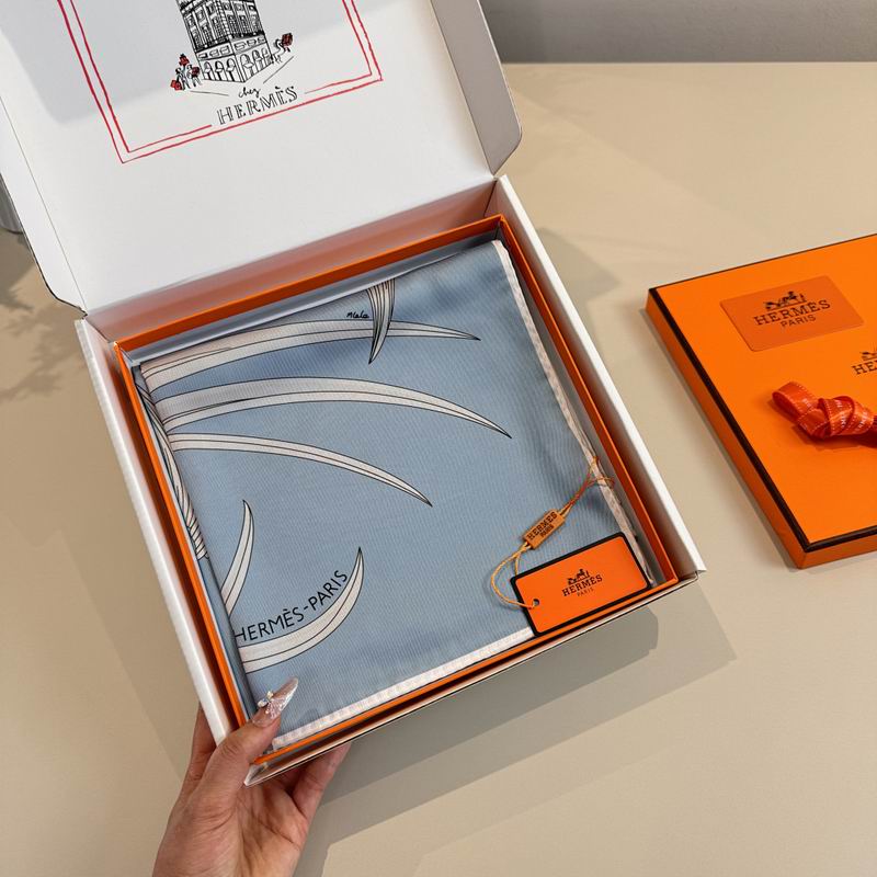 Hermes silk scarf hm (312)