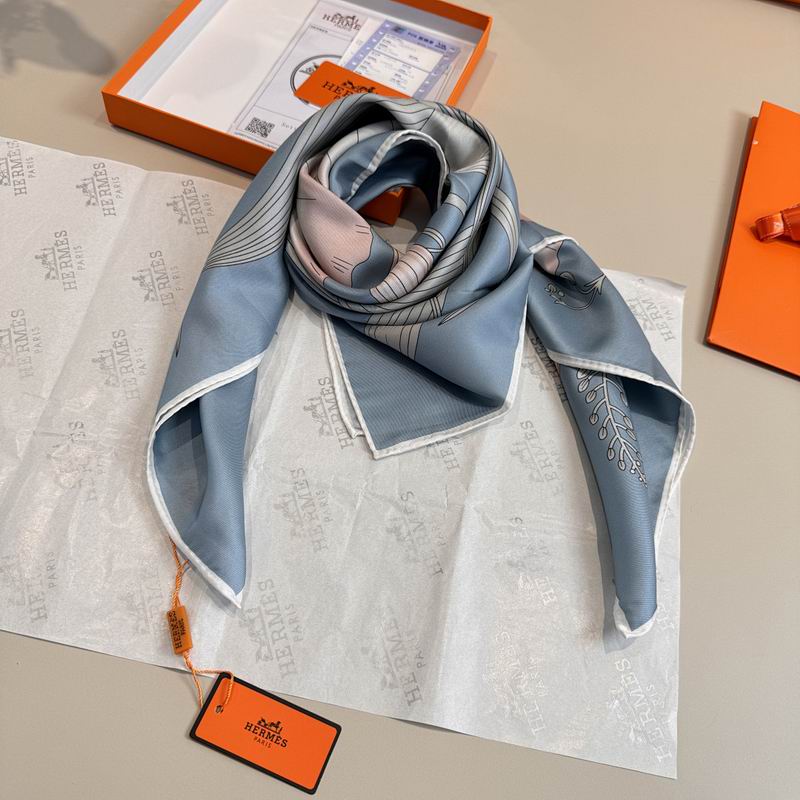 Hermes silk scarf hm (313)